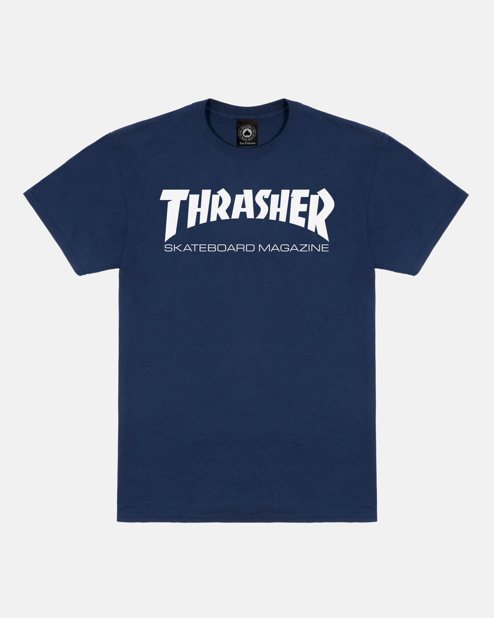 SKATE MAG TSHIRT NAVY WHITE