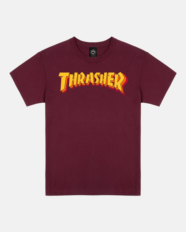 STACKED - T-SHIRT - MAROON