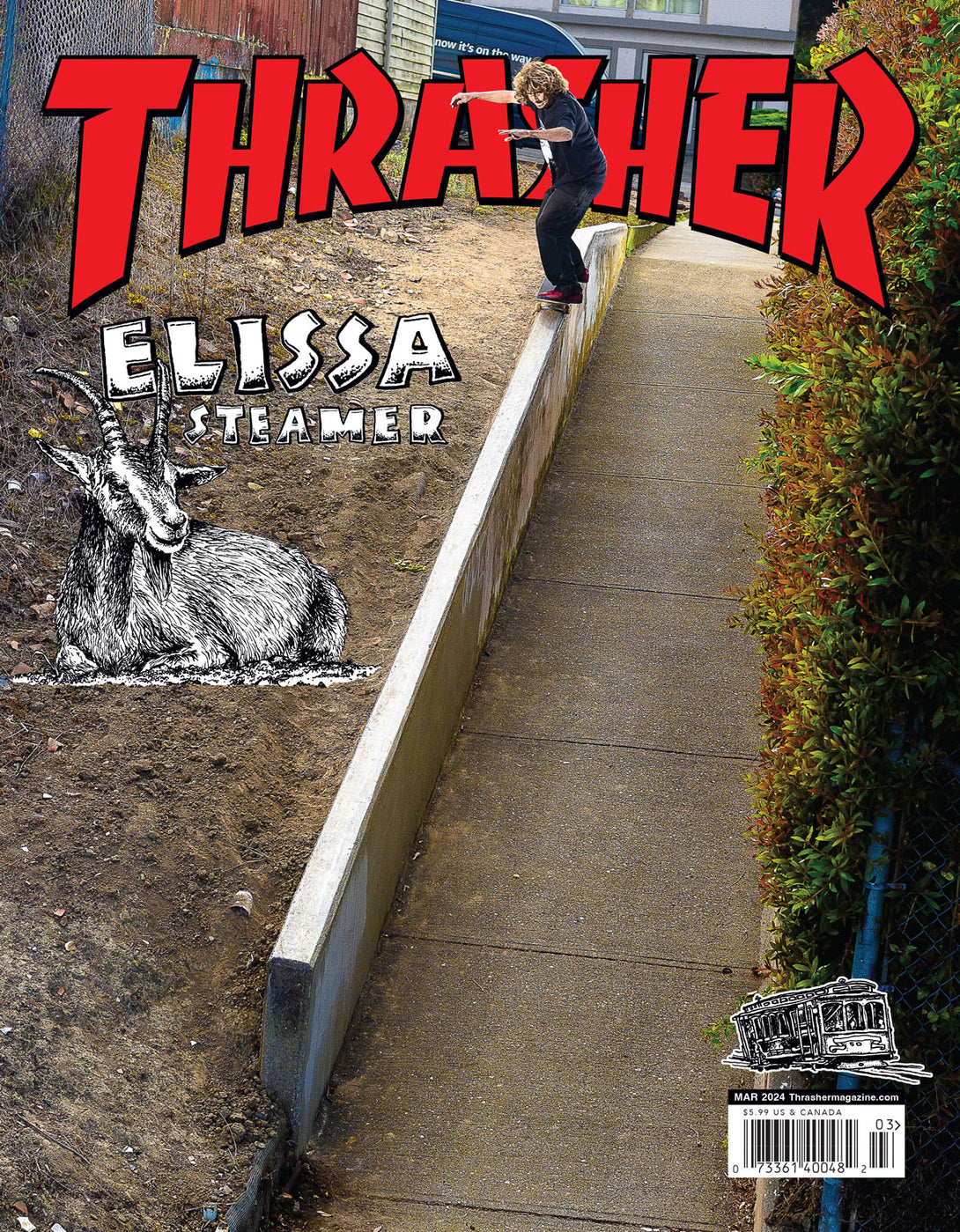 Thrasher Skateboard Magazine March 2022 Issue #500 Stickers Posters Thrasher Skateboard Magazine March 2022 Issue #500 Stickers Posters