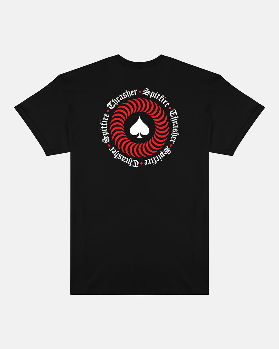 THRASHER X SPITFIRE - THE END OATH - T-SHIRT - BLACK