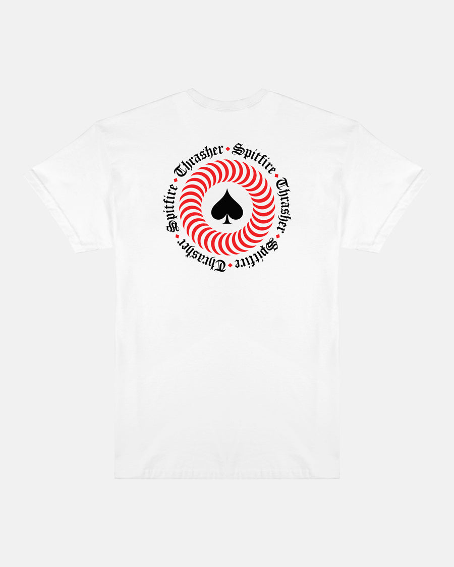 THRASHER X SPITFIRE - THE END OATH - T-SHIRT - WHITE