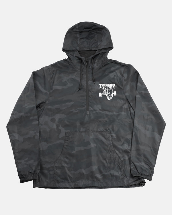 THRASHER X SPITFIRE - THRASH & BURN - ANORAK JACKET - BLACK CAMO