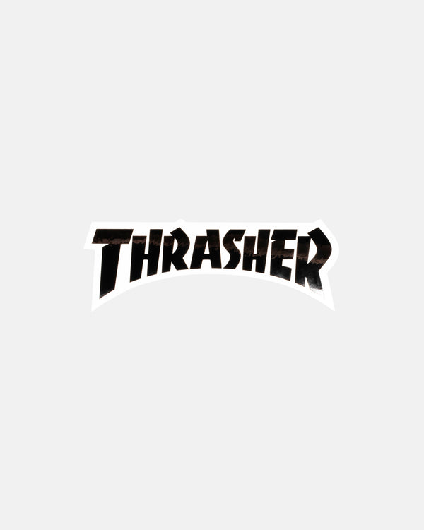 THRASHER - DIE CUT STICKER - BLACK