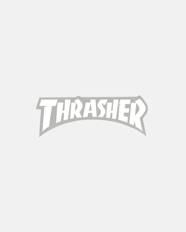 THRASHER - DIE CUT STICKER - WHITE