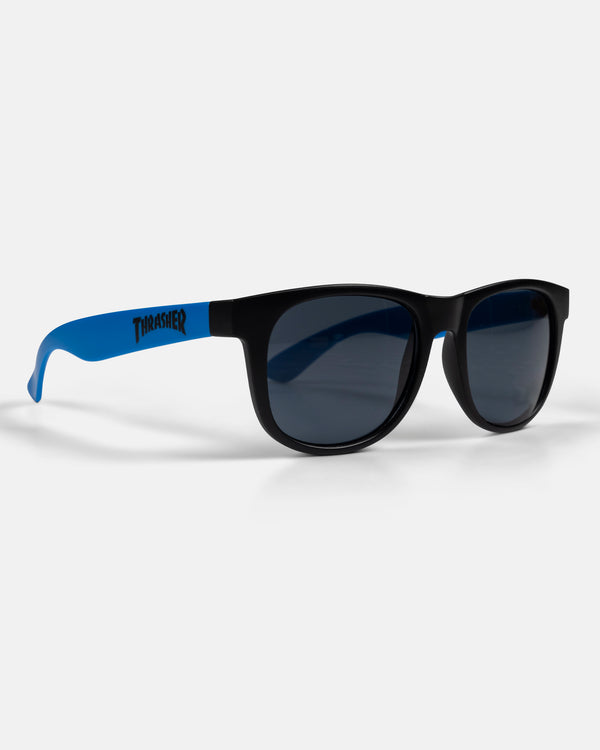 Neon Blue Thrasher Sunglasses