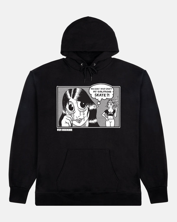 THRASHER X TOY MACHINE - GIRLFRIEND - HOODIE - BLACK