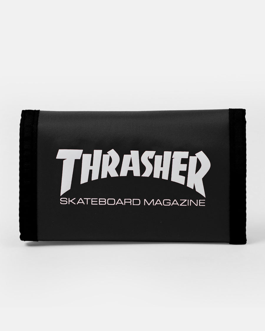 SKATE MAG - VELCRO WALLET - BLACK