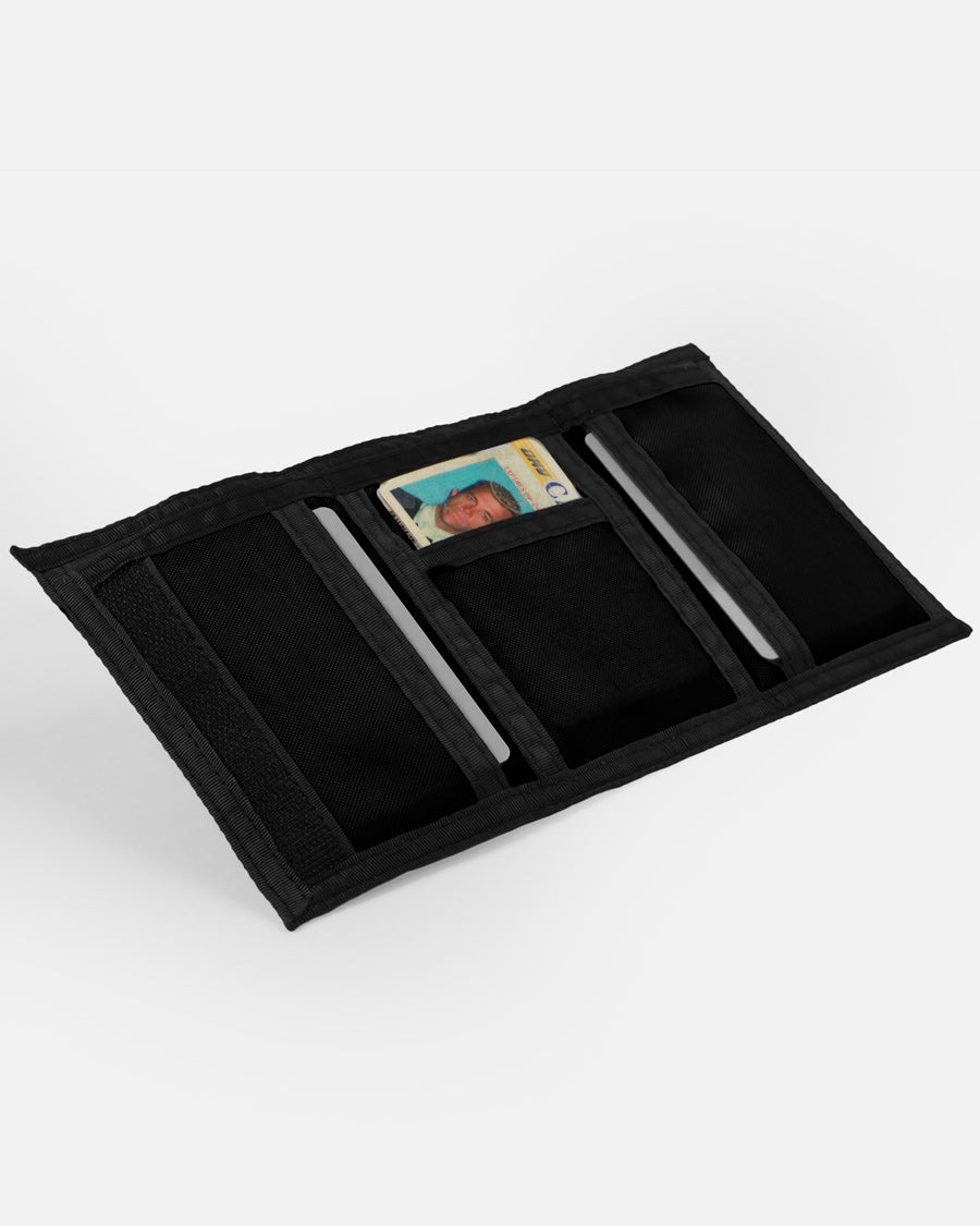 SKATE MAG - VELCRO WALLET - BLACK