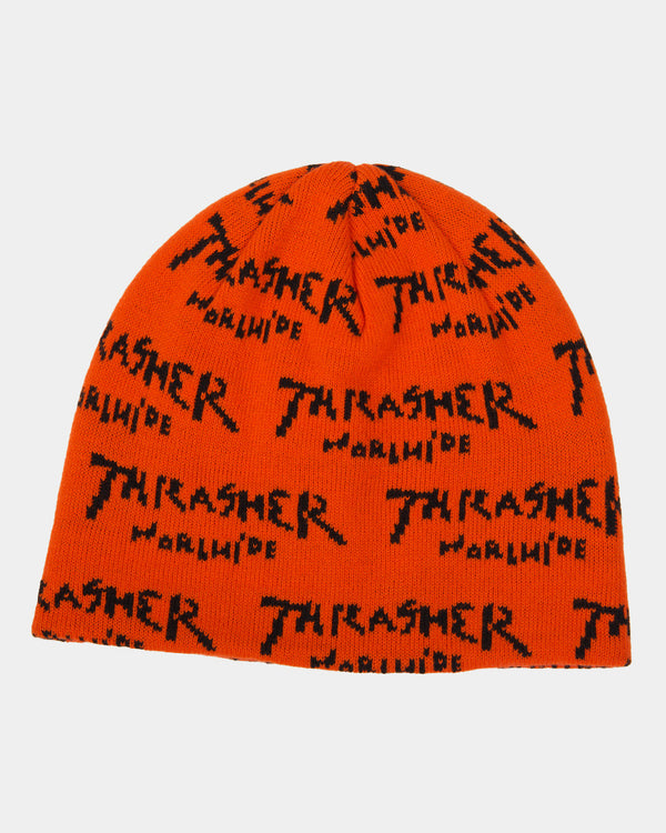 Worlwide Skully Beanie - Orange