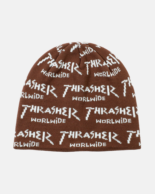 WORLWIDE - SKULLY BEANIE - BROWN