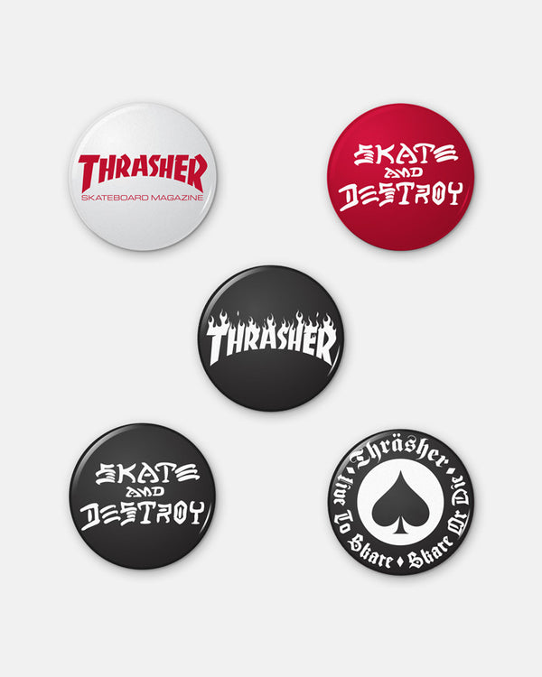 LOGO BUTTONS - 5 PACK